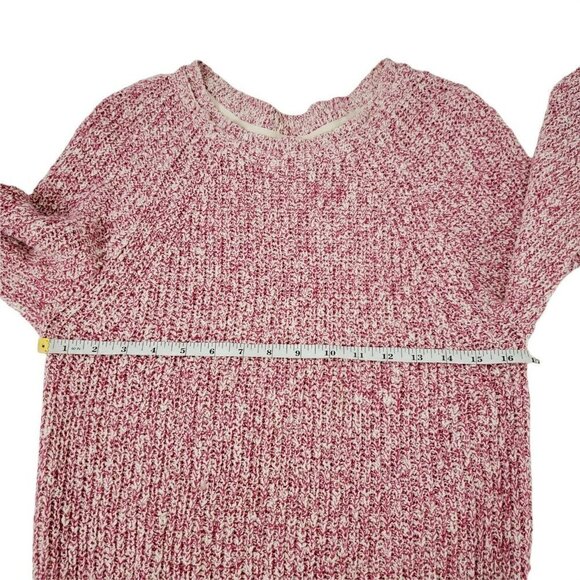Free People Sweater Small Pink Linen Blend‎ Electric City Dolman Sleeve - Picture 9 of 10